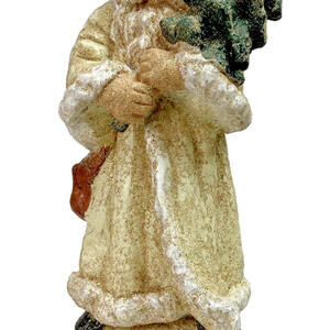 Santa Marc Robert’s Father Time Santa Glitter Folk Figure 13" Tall Vintage